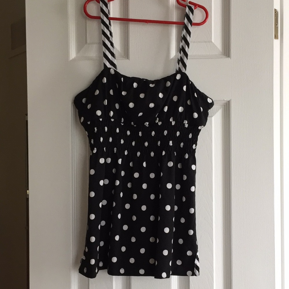 🌹Twik brand from Simons polka dot cotton camisole